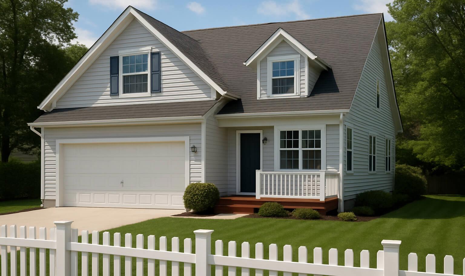 Entire home exterior soft washed in Mauston, WI: Clean roof, siding, windows, patio, driveway, and fence
