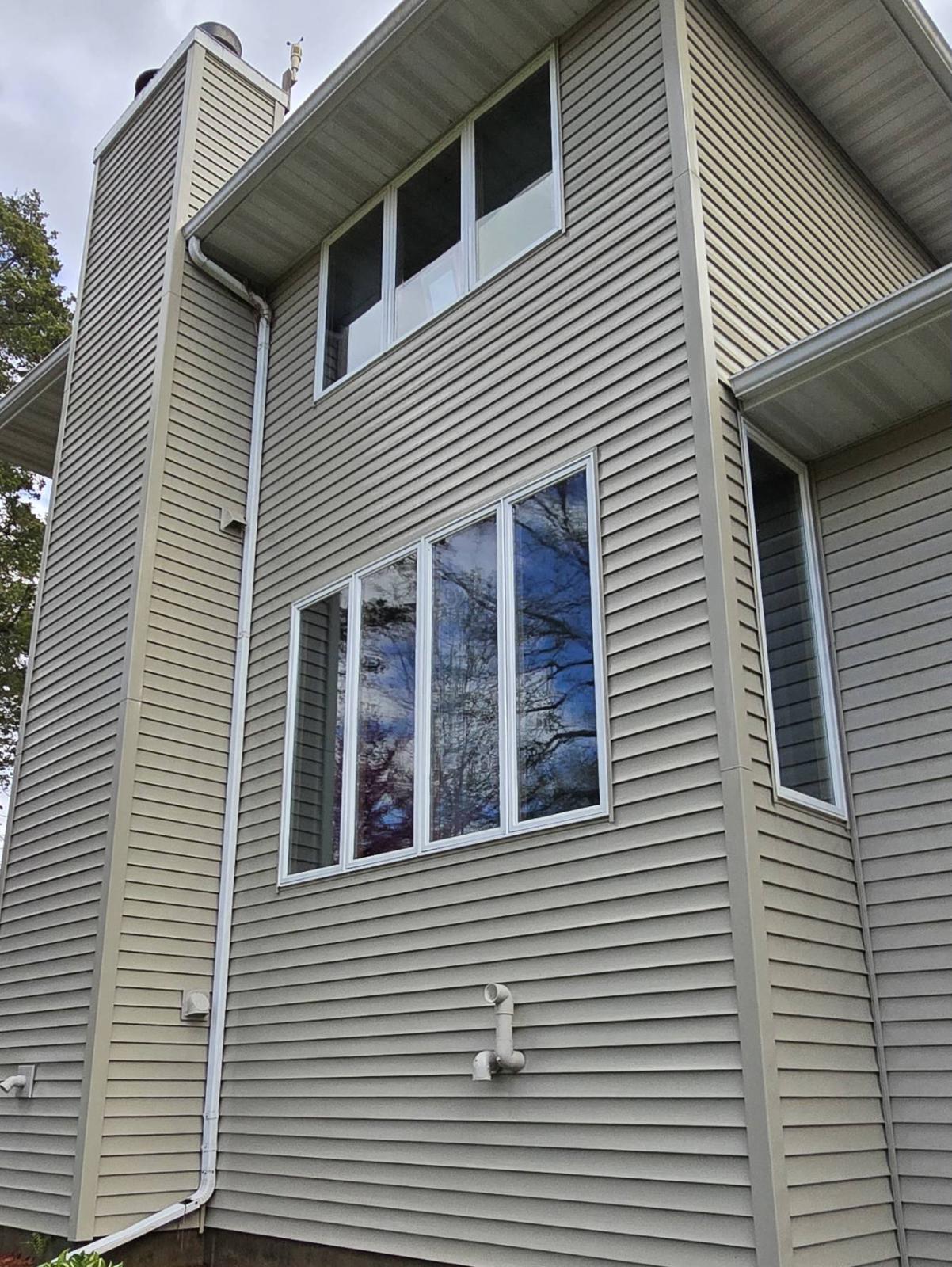 Siding and windows washed in DeForest, Wisconsin