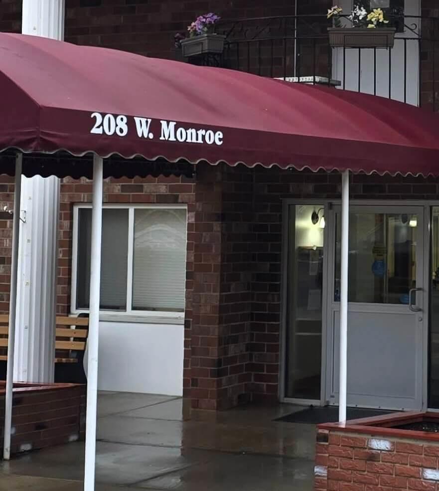 An apartment complex in Mauston received exterior cleaning