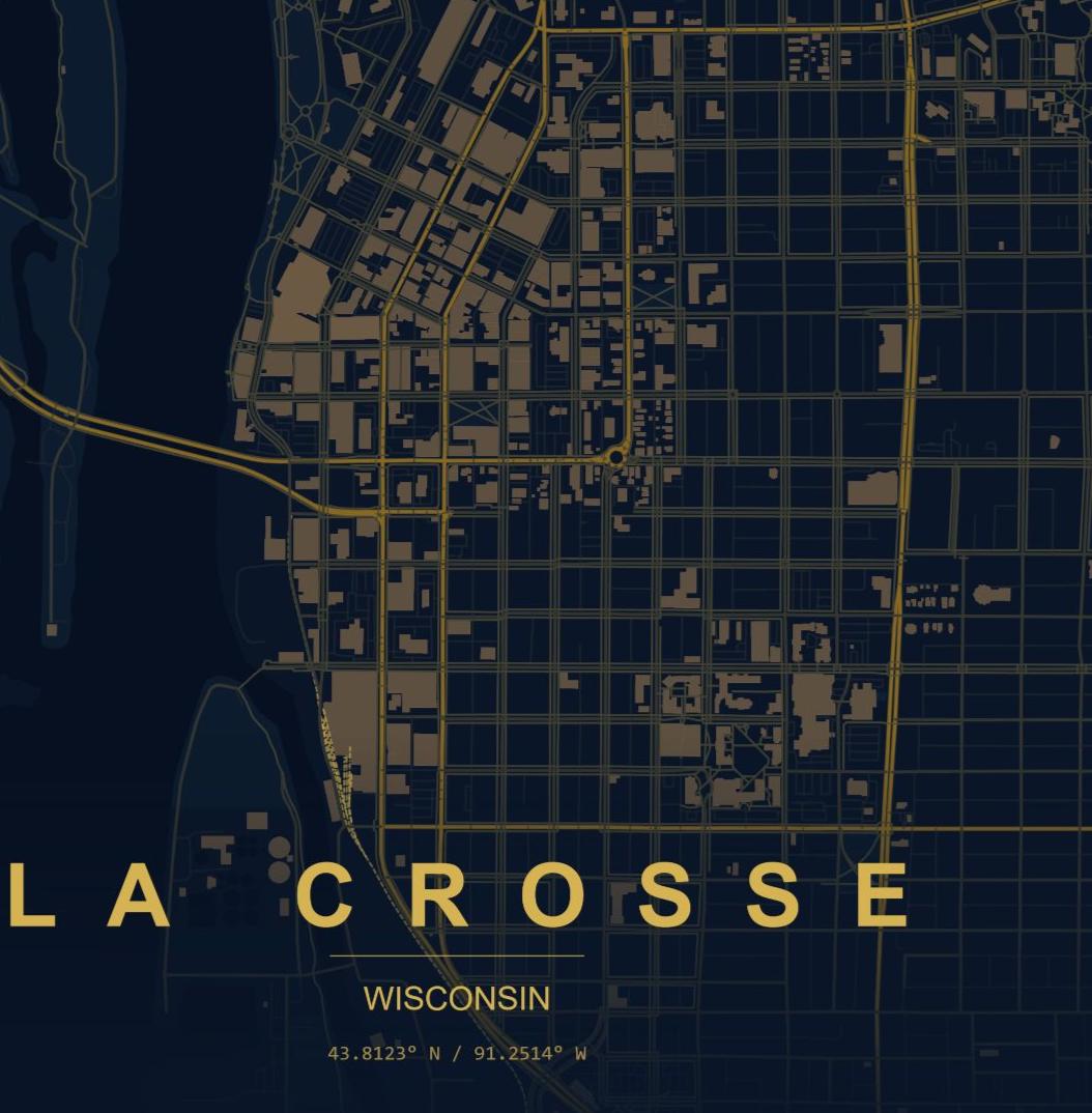 Map of La Crosse Wisconsin