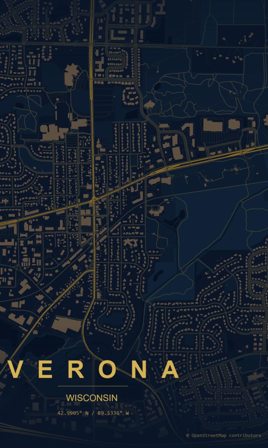 Map of Verona, Wisconsin!