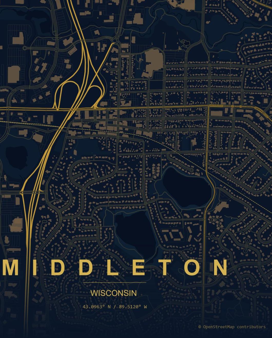 Map of Mauston, Wisconsin
